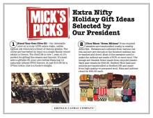 Mick's Picks